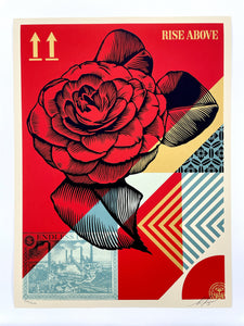 Rise Above Flower Print Shepard Fairey