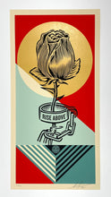 Load image into Gallery viewer, Rise Above Rose Geometric Print Shepard Fairey
