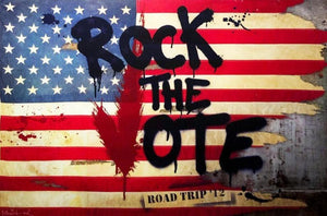 Rock The Vote 2012 Print Mr. Brainwash