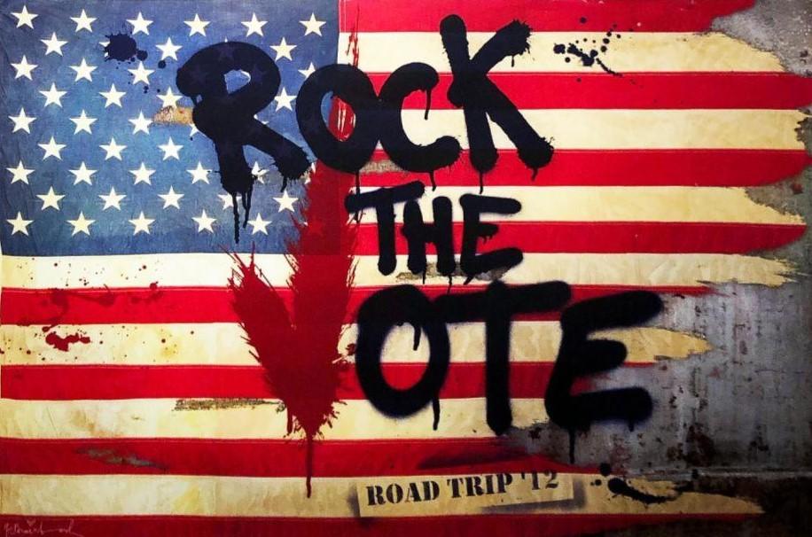 Rock The Vote 2012 Print Mr. Brainwash
