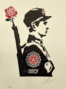 Rose Soldier Print Shepard Fairey