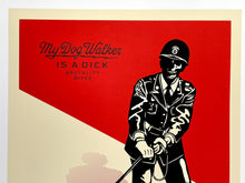 Load image into Gallery viewer, Sadistic Dog Walker (Red) Print Shepard Fairey
