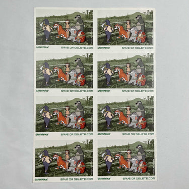 Save or Delete Greenpeace Decal (Full Sheet of 8) – Post Modern Vandal display picture 1