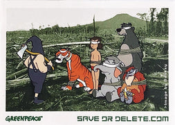 Save or Delete Greenpeace Decal (Full Sheet of 8) – Post Modern Vandal display picture 1