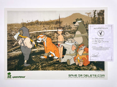 バンクシー　banksy ポスター　2004年　greenpeace Save or Delete Official Greenpeace Print – Post Modern Vandal