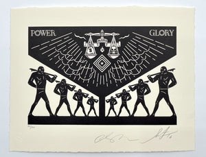 Scales of Injustice Print Shepard Fairey x Cleon Peterson