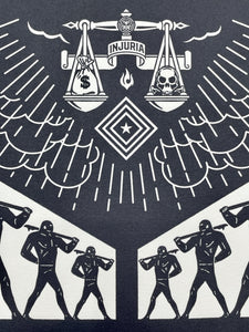 Scales of Injustice Print Shepard Fairey x Cleon Peterson