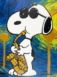 Starry Snoopy and Woodstock Print Death NYC