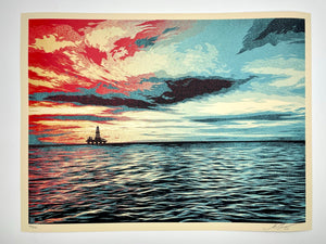 Sunset as the Fall Approaches Print Shepard Fairey