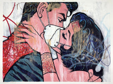 Load image into Gallery viewer, Superman and Wonder Woman - The Toxic Kiss Print - Hand Embellished Dillon Boy
