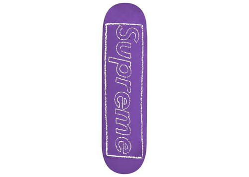 Supreme x KAWS Chalk Logo Skatedeck (Purple) Skate Deck KAWS