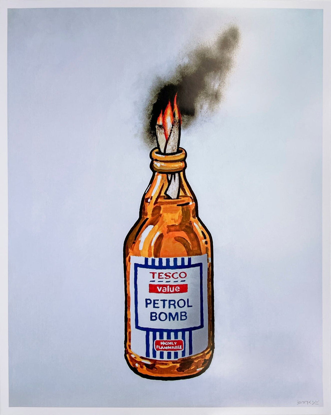 Tesco Petrol Bomb Print Banksy