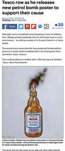 Load image into Gallery viewer, Tesco Petrol Bomb (Creased) Print Banksy
