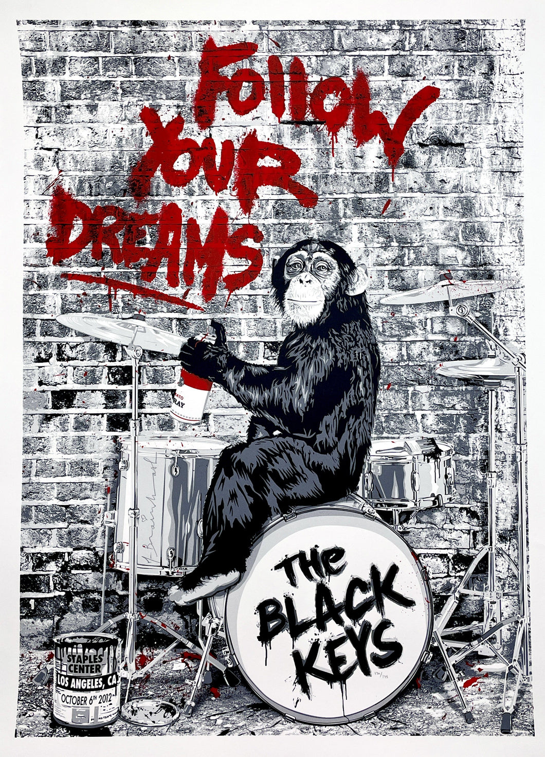 The Black Keys LA II (Follow Your Dreams) Print Mr. Brainwash