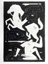 Load image into Gallery viewer, The Dark Rider (Silver) Print Cleon Peterson
