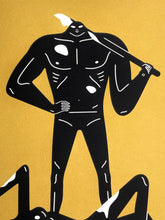 Load image into Gallery viewer, The Naked Man and Woman (Gold) Print Cleon Peterson
