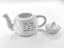 Load image into Gallery viewer, The Tea Is Alive Teapot Sculpture Ceramic David Shrigley
