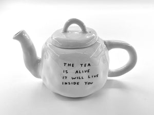 The Tea Is Alive Teapot Sculpture Ceramic David Shrigley