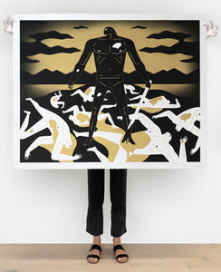 To Create & Destroy (Gold) Print Cleon Peterson