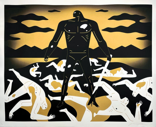 To Create & Destroy (Gold) Print Cleon Peterson