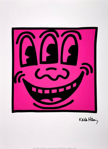 Untitled (Three Eyed Face) Print Keith Haring
