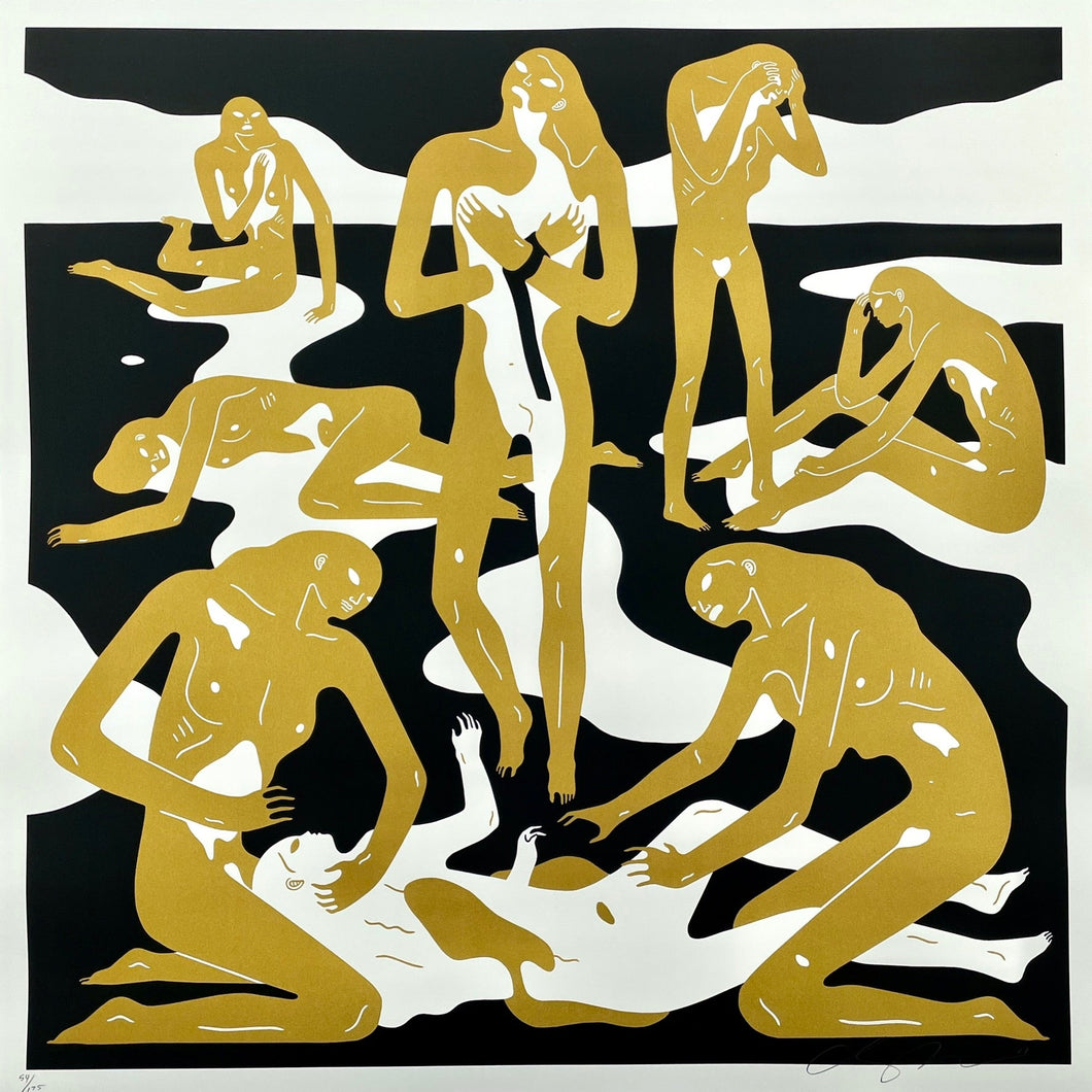 Virgins (Gold & Black) Print Cleon Peterson