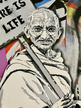 Load image into Gallery viewer, Where There is Love There is Life (Ghandi) Print Mr. Brainwash
