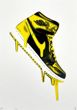Load image into Gallery viewer, Yellow Drip Jordans Print Death NYC
